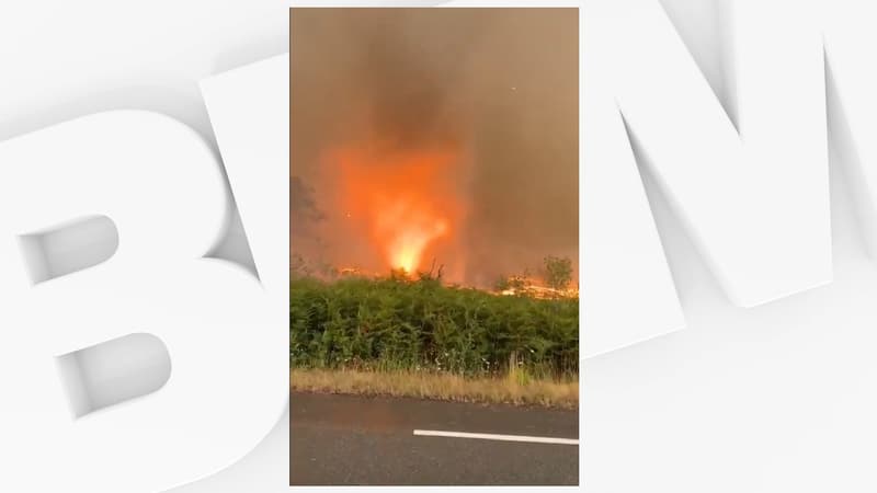 bde517e8-2977-48a3-87d8-6e4c44c865d4 Une tornade de feu observée lors des incendies en Gironde