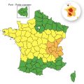 Vigilance météo : 45 départements en alerte jaune