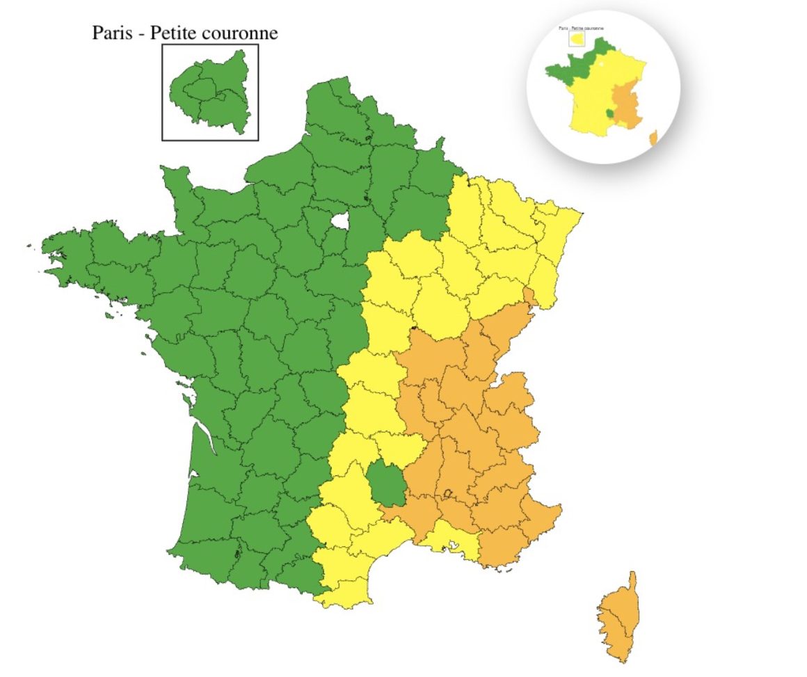080f7337-59e0-4b1a-b6fa-0dd8b31292fe Vigilance orange et jaune : 20 départements menacés par la canicule et les orages