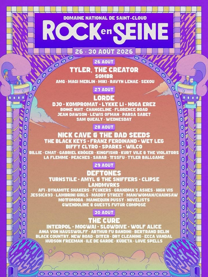 0f810ed2-90ee-44c6-8f9a-2492256c2eed Rock en Seine 2026 : Programme complet du festival