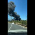 Incendie dans une entreprise de logistique à Louvres