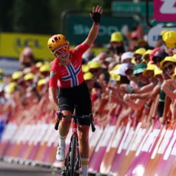 361e1f11-5eb8-45be-ab77-7f976013ad3d Sigrid Haugset Brille à la 3e Étape du Tour de France Femmes 2026