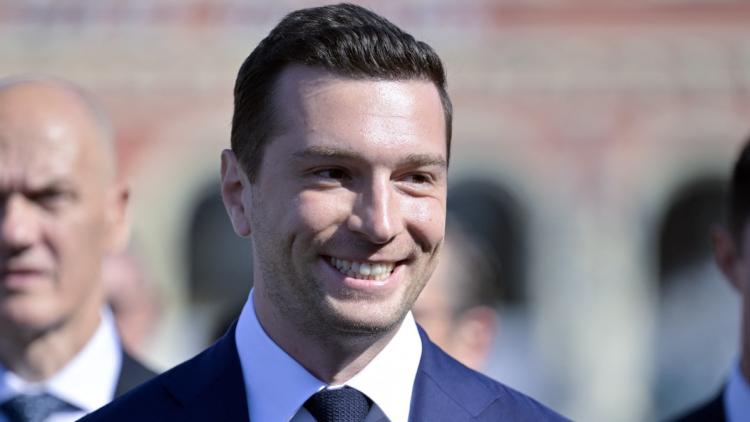 38dfcd6b-7b9d-4b9f-b204-a8ce6c7c139c Jordan Bardella candidat à sa réélection à la présidence du Rassemblement national