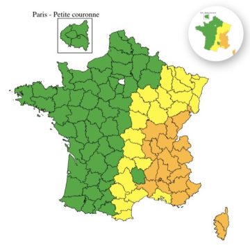 Vingt départements placés en vigilance orange pour canicule