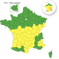 Vigilance jaune dans 44 départements pour orages en France