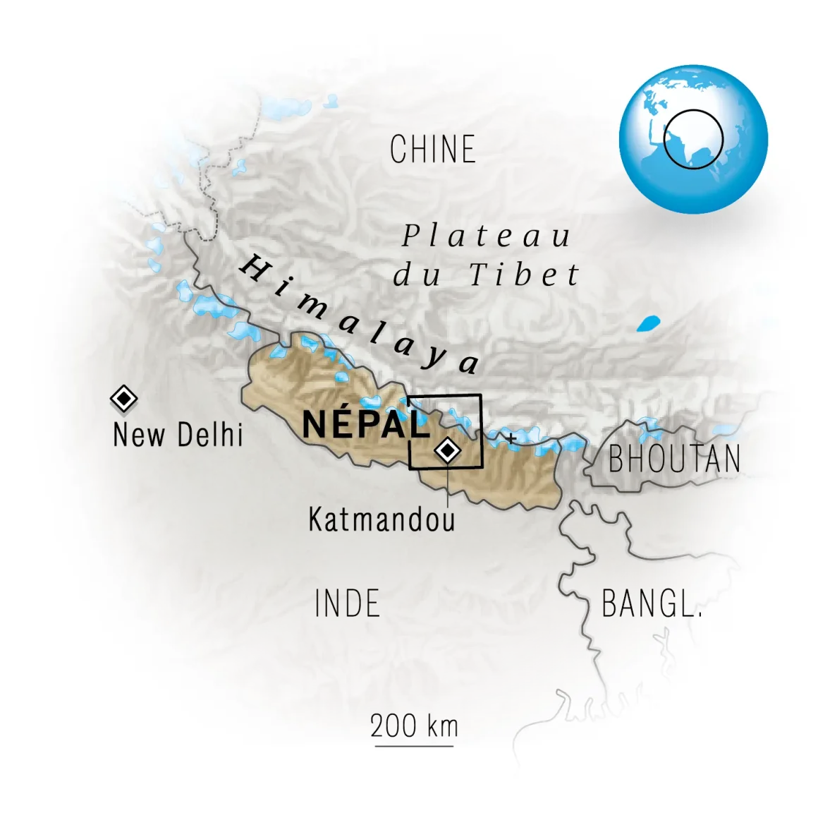 Catastrophe naturelle au Népal et au Tibet