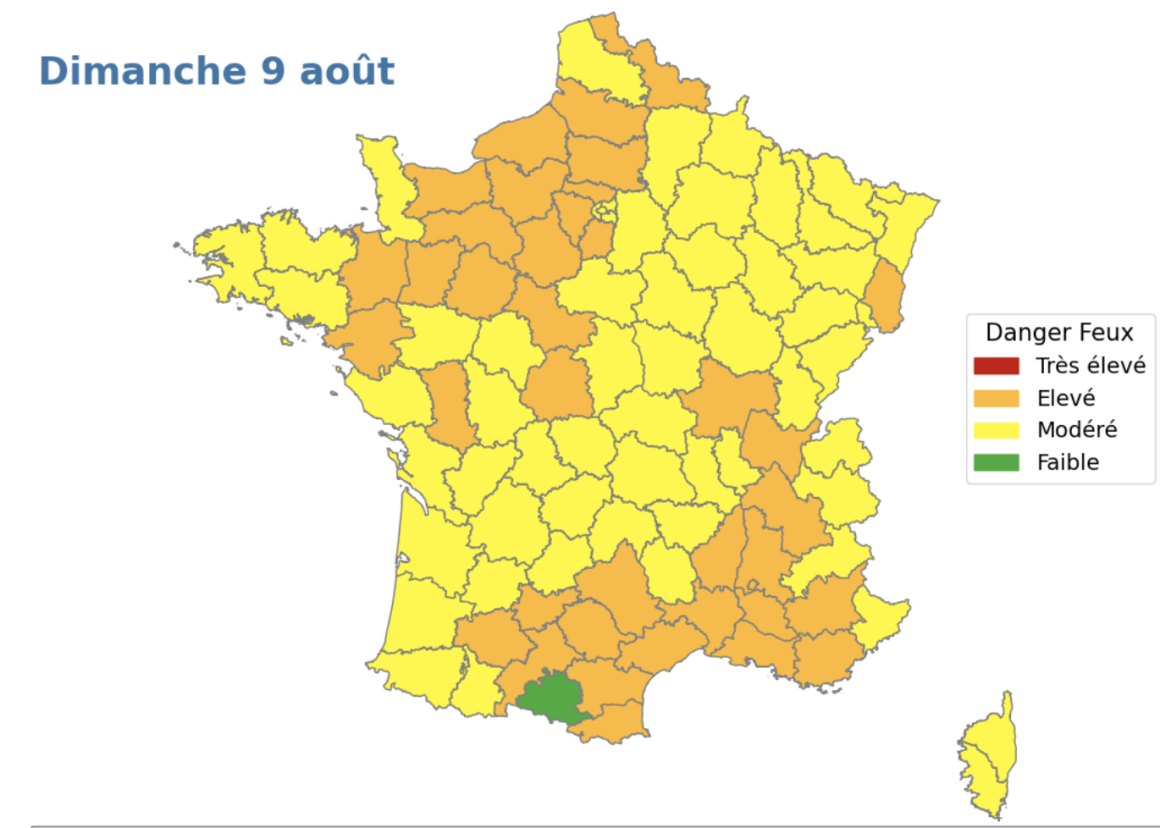 Des incendies préoccupent plusieurs départements en France