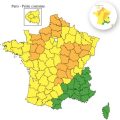 Alerte Orange pour Orages dans 23 Départements Français