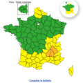 Vigilance jaune aux orages pour 37 départements