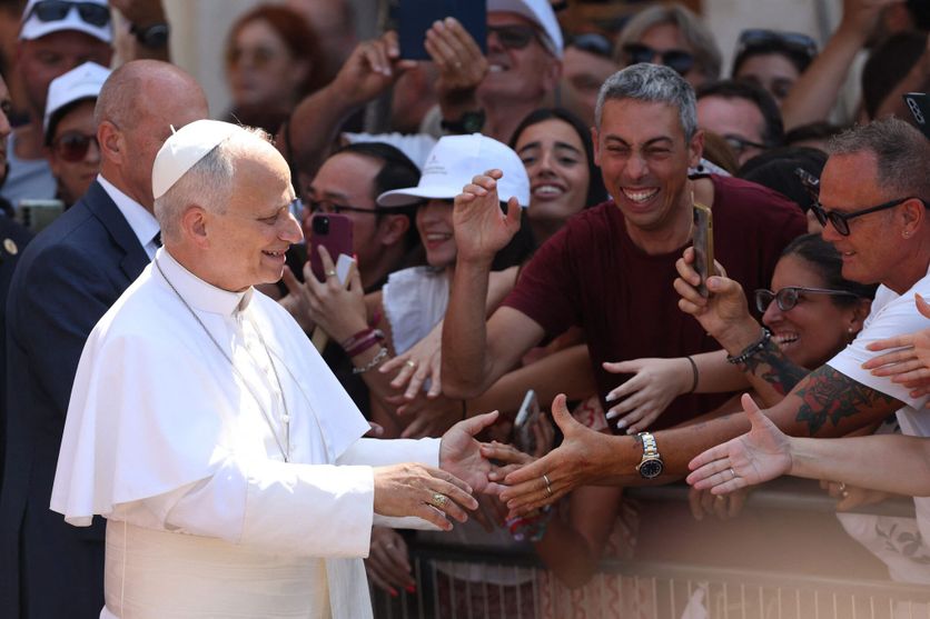 Religion: Pope Leo XIV Meets with Young People Participating in the "GO! Franciscan Youth Meeting 2026" La visite du Pape Léon XIV à Assise pour le rassemblement de la jeunesse franciscaine
