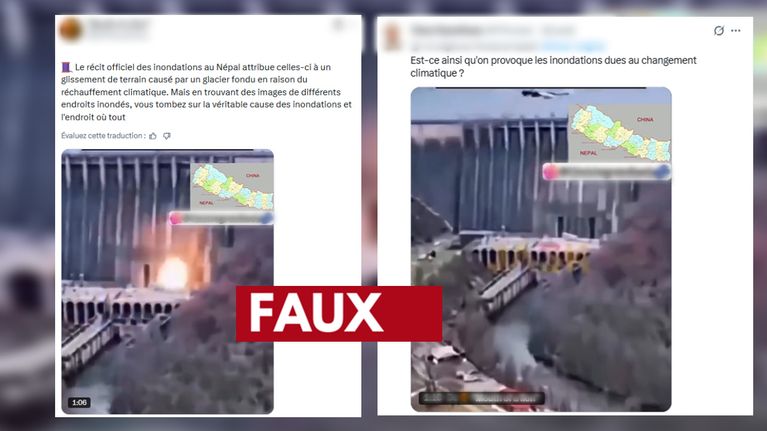 d1c95e3a-9d5e-4ca5-a91f-01cf53d4a67c L’origine des inondations au Népal remise en question par une fausse vidéo