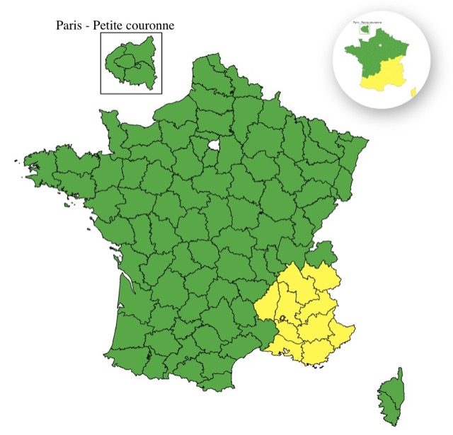d514999a-7cf7-45fb-8a7d-668982eab111 Vigilance Jaune pour Dix Départements en raison des Pluies et Inondations
