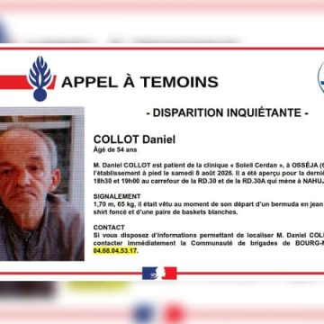 eb4f366f-3ab2-43ba-b237-b1acd8275f5e Disparition inquiétante d’un homme de 54 ans dans les Pyrénées-Orientales