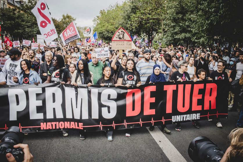 FRANCE-POLICE-DEMONSTRATION-JUSTICE-PARIS Débat autour de la Présomption d’Usage Légitime de l’Arme par les Forces de l’Ordre