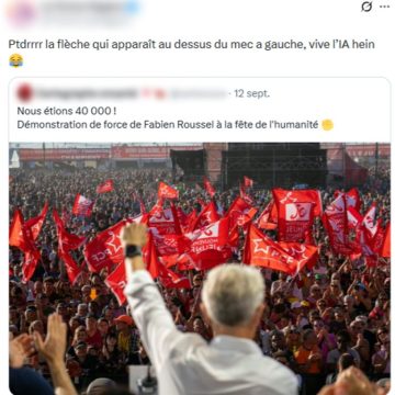 L&rsquo;image controversée du meeting de Fabien Roussel authentifiée