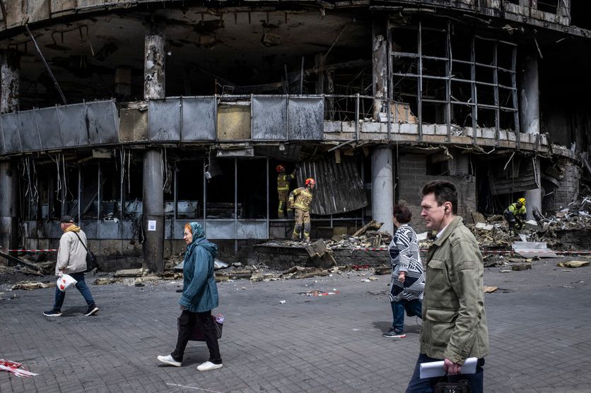 UKRAINE - DESTRUCTION - LIUKANIVKA - AFTERMATH OF 24TH MAY-KYIV-KIEV Intensification des frappes russes à Kiev