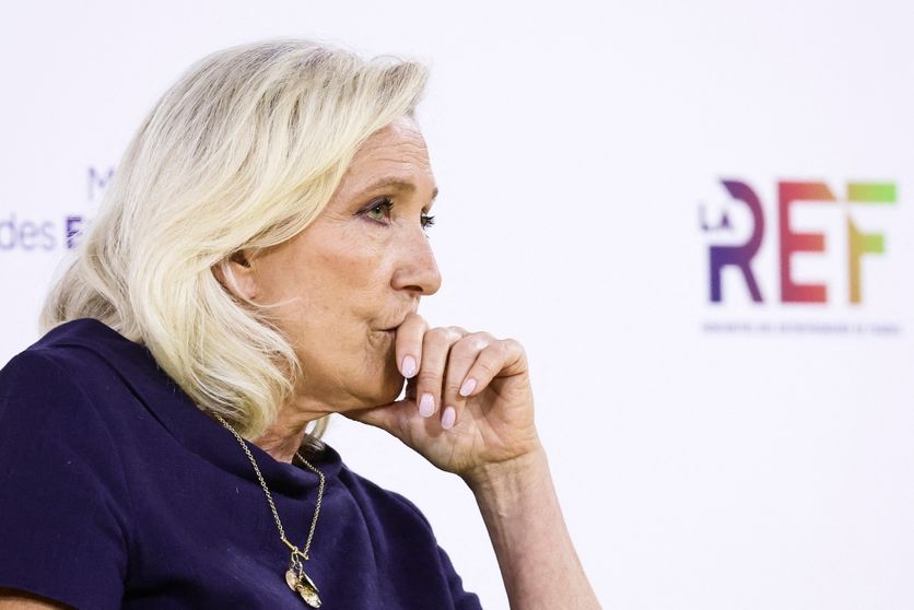 French employers' federation MEDEF holds annual summer conference Un dispositif financier en difficulté pour Marine Le Pen