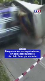 8345ab40-865d-495e-bd48-73cde3111aaa Un camion percuté par un train à Gdańsk sans faire de victime grave