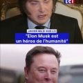 Javier Milei défend Elon Musk sur LCI