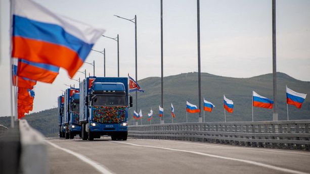 RUSSIA-NKOREA-POLITICS-DIPLOMACY-TRANSPORT Construction d’un pont routier Russie-Corée du Nord