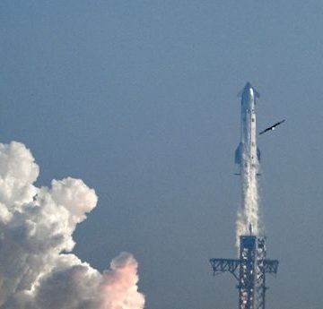 US-SPACE-AEROSPACE-SPACEX-STARSHIP Le vol orbital de la fusée Starship de SpaceX : enjeux et défis