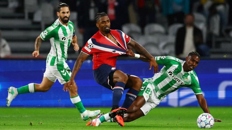 ceaf1b0e-fab3-47fa-aa2e-d4e4abf1bc5e Lille perd son premier match en Ligue des champions contre le Betis Séville