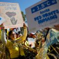Mobilisation pour la marche climatique à Poitiers
