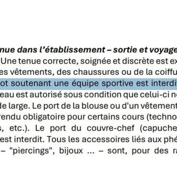 e5471092-6185-45a5-bc44-51eee8c7a475 Le collège de Nemours interdit les maillots de foot
