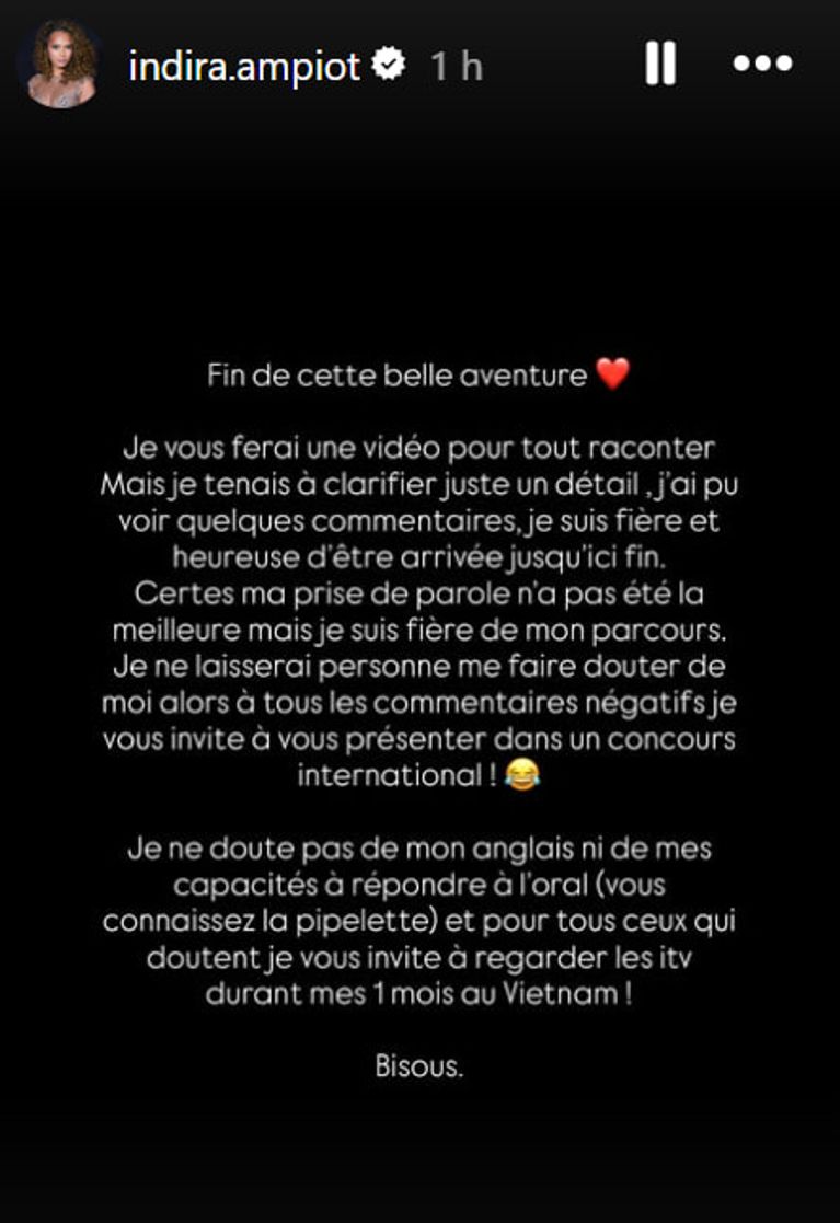 f184a3ad-5f14-4c62-ad59-ed7b100ee3a6 Indira Ampiot à Miss Monde : une belle aventure