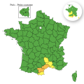 Vigilance orange pour pluie et inondations dans le sud de la France