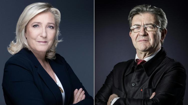 181b561f-f414-4a10-86bb-cb0cdb92bd17 Prévisions pour le second tour de l’élection présidentielle : Le Pen opposée à Mélenchon