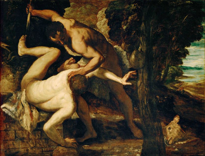 Cain and Abel (painting on canvas) La Bible et la Violence : Un Regard Éclairant