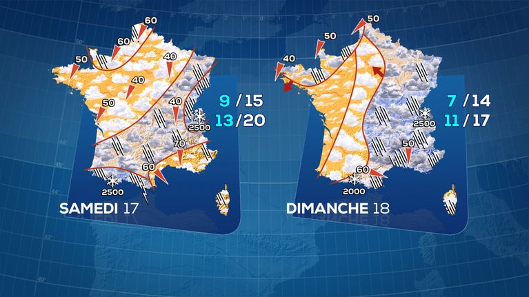 89cb88ba-873d-4075-b1ba-2a8a8576ce4b Changements Météorologiques en France pour le Week-end et Debut de Semaine Prochaine