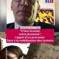 L&rsquo;appel d&rsquo;un proviseur face à la mobilisation lycéenne