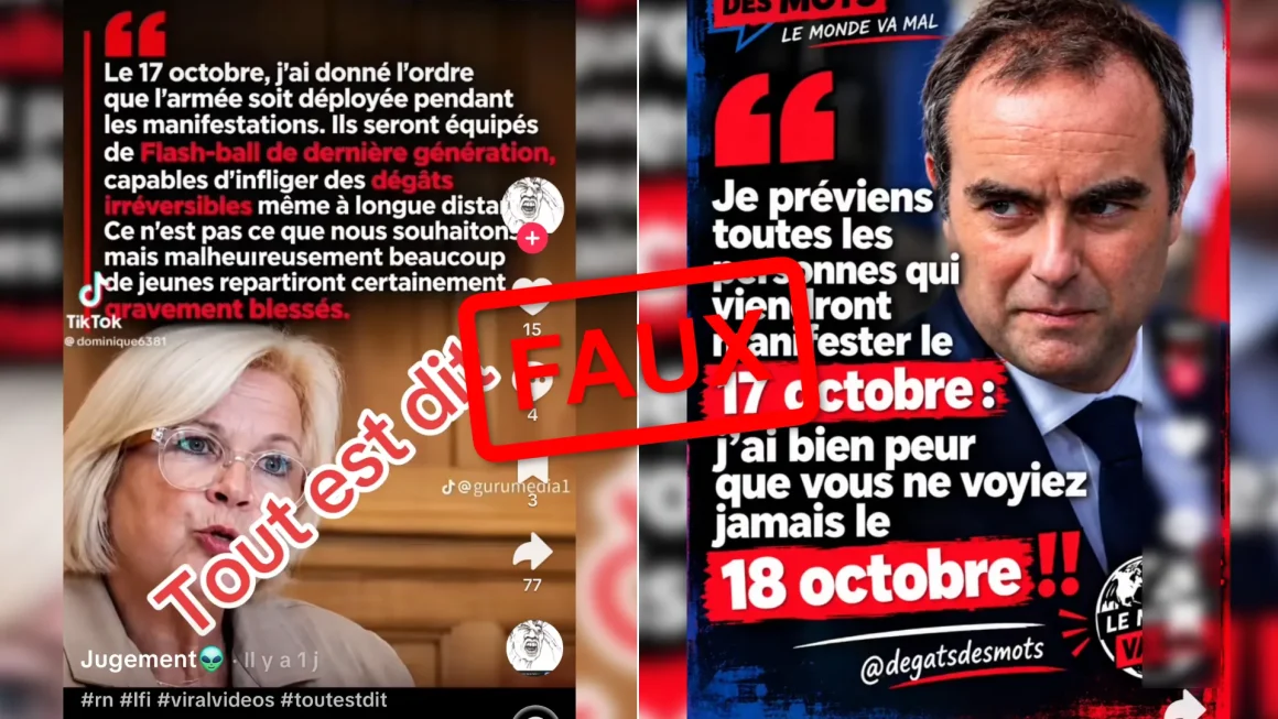 Circulation de fausses citations ministérielles sur les réseaux sociaux