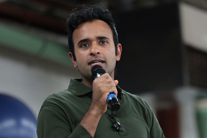 Vivek Ramaswamy Campaigns For Ohio Governor Ahead Of Midterm Elections Portrait de Vivek Ramaswamy, Candidat Républicain au Poste de Gouverneur de l’Ohio